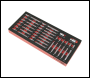Sealey TBT60 TRX-Star*, Hex & Spline Bit Set with Tool Tray 44pc