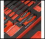 Sealey TBT65 Scraper & Hook Set with Tool Tray 9pc