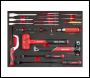 Sealey TBT66 Premier Striking, Pry Bar, Hacksaw & Impact Screwdriver Set with Tool Tray 39pc