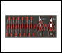 Sealey TBT67 Precision Screwdriver & Mini Pliers Set with Tool Tray 17pc