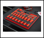 Sealey TBTE02 Premier Insulated Socket Set with Tool Tray 3/8 inch Sq Drive 20pc - VDE Approved