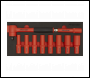 Sealey TBTE11 Premier Insulated Socket Set with Tool Tray 1/2 inch Sq Drive 10pc - VDE Approved