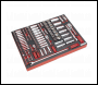 Sealey TBTPCOMBO1 Tool Chest Combination 14 Drawer with Ball-Bearing Slides - Red & 446pc Tool Kit