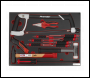 Sealey TBTP06EU Premier Platinum Hacksaw, Hammers & Punch Kit with Tool Tray 13pc