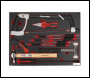 Sealey TBTP06UK Tool Tray with Hacksaw, Hammers & Punches 13pc