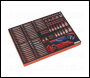 Sealey TBTPCOMBO1 Tool Chest Combination 14 Drawer with Ball-Bearing Slides - Red & 446pc Tool Kit