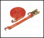 Sealey TD1508J Ratchet Strap 25mm x 8m Polyester Webbing 1500kg Breaking Strength