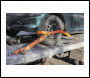 Sealey TDRWS Steel Wheel Car Transporter Ratchet Strap 50mm x 3m 4500kg Breaking Strength