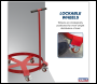 Sealey TP205H Drum Dolly with Handle 205L