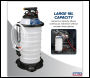 Sealey TP6909 Manual/Air Vacuum Oil & Fluid Extractor Pump 18L