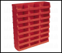 Sealey TPS124R Plastic Storage Bin 105 x 85 x 55mm - Red Pack of 24