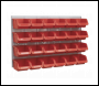 Sealey TPS130 Bin & Panel Combination 24 Bins - Red