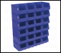 Sealey TPS324B Plastic Storage Bin 150 x 240 x 130mm - Blue Pack of 24