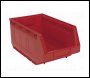Sealey TPS412R Plastic Storage Bin 210 x 355 x 165mm, Red - Pack of 12