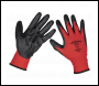 Sealey TSP125XL/6 Worksafe® Nitrile Palm Gloves, X-Large - Pack of 6 Pairs