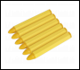 Sealey TST14 Tyre Marking Crayon - Yellow Pack of 6