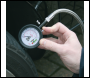 Sealey TSTPDG02 Tyre Pressure Gauge & Tyre Tread Depth Gauge with Flexible Hose 0-8bar(0-120psi)