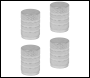 Sealey VCA4 Aluminium Valve Cap 4pc - Silver Anodised