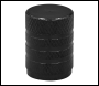 Sealey VCB4 Aluminium Valve Cap 4pc - Black Anodised