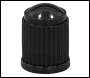 Sealey VCP4 Plastic Valve Caps 4pc - Black