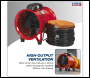 Sealey VEN200 Portable Ventilator with 5m Ducting 200mm