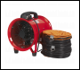 Sealey VEN200 Portable Ventilator with 5m Ducting 200mm