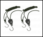 Sealey VS0118 Ratchet Parts Hanger/Tie Down with S-Shaped Hooks 2m - Pack of 2