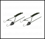 Sealey VS0118 Ratchet Parts Hanger/Tie Down with S-Shaped Hooks 2m - Pack of 2