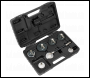 Sealey VS0204C 7pc Brake & Clutch Pressure Bleeder Cap Set