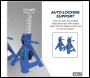 Sealey VS2002BL Ratchet Type Axle Stands (Pair) 2 Tonne Capacity per Stand - Blue