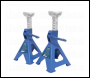 Sealey VS2002BL Ratchet Type Axle Stands (Pair) 2 Tonne Capacity per Stand - Blue