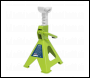 Sealey VS2002HV Ratchet Type Axle Stands (Pair) 2 Tonne Capacity per Stand - Hi-Vis Green