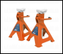 Sealey VS2002OR Ratchet Type Axle Stands (Pair) 2 Tonne Capacity per Stand - Orange