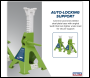 Sealey VS2003HV Ratchet Type Axle Stands (Pair) 3 Tonne Capacity per Stand - Hi-Vis Green