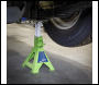 Sealey VS2003HV Ratchet Type Axle Stands (Pair) 3 Tonne Capacity per Stand - Hi-Vis Green