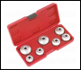 Sealey VS7008 Oil Filter Cap Wrench Set 7pc