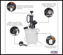 Sealey VS820 Brake & Clutch Bleeding System 2.5L