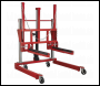 Sealey W508T Wheel Removal Trolley with Adjustable Width 500kg