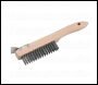 Sealey WB03 Wire Brush with Steel Fill & Scraper 260mm