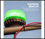 Sealey WB951LEDG Warning Beacon with 12mm Bolt Fixing 36W SMD LED 12/24V - Green