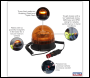 Sealey WB954LED Warning Beacon with Magnetic Base 20W SMD LED 12/24V
