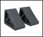 Sealey WC02 Rubber Wheel Chocks - Pair