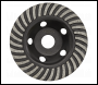 Sealey WDRTCUP125 Worksafe® Turbo Row Concrete Grinding Head 125mm