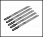Sealey WJT101A Jigsaw Blade Metal 75mm 12tpi - Pack of 5