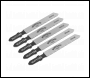 Sealey WJT118A Jigsaw Blade Metal 55mm 21tpi - Pack of 5