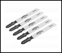 Sealey WJT118BF Jigsaw Blade Metal 55mm 12tpi - Pack of 5