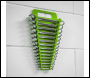 Sealey WR08HV Premier Spanner Rack Capacity 15 Spanners - Hi-Vis Green