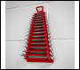 Sealey WR09 Premier Reverse Spanner Rack Capacity 15 Spanners
