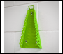 Sealey WR09HV Premier Reverse Spanner Rack Capacity 15 Spanners - Hi-Vis Green