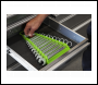 Sealey WR09HV Premier Reverse Spanner Rack Capacity 15 Spanners - Hi-Vis Green